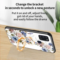 flash magnetic ring mobile phone case for samsung galaxy a21s a22 a23 a20e a20s a30 tempered glass cover for galaxy a02s a01