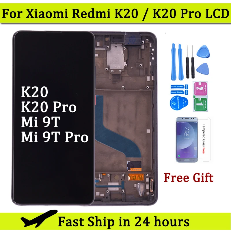 

LCD Display For Xiaomi Redmi K20 K20 Pro LCD Touch Screen Digitizer Panel Assembly For Xiaomi Mi 9T Mi 9T Pro Lcd Replacement