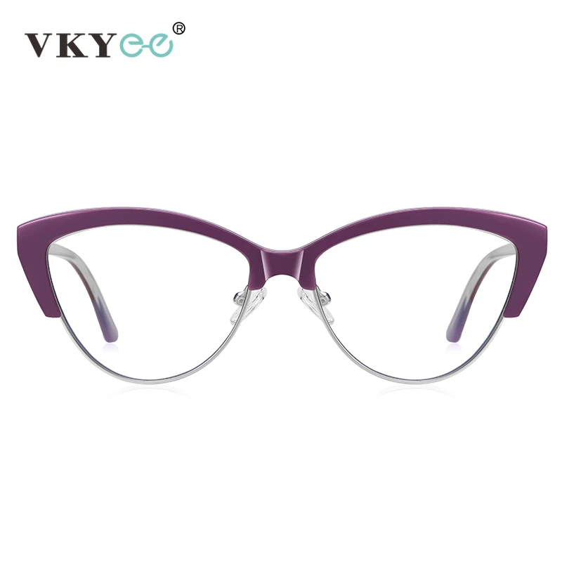 Простые Модные дизайнерские очки VICKY в форме кошачьего глаза с защитой от синего