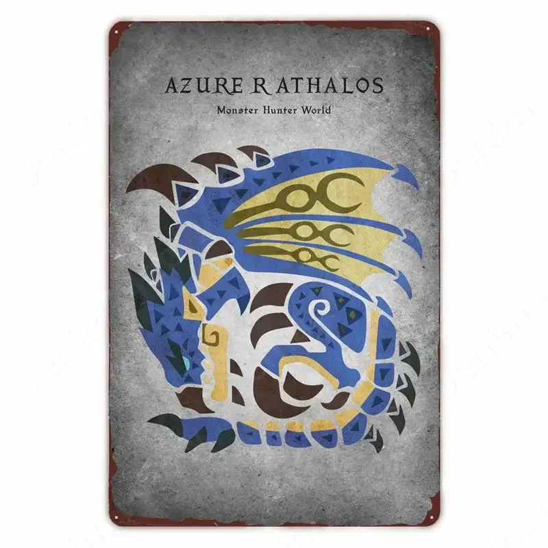 Металлическая вывеска Denim Meow Barroth Gajalaka