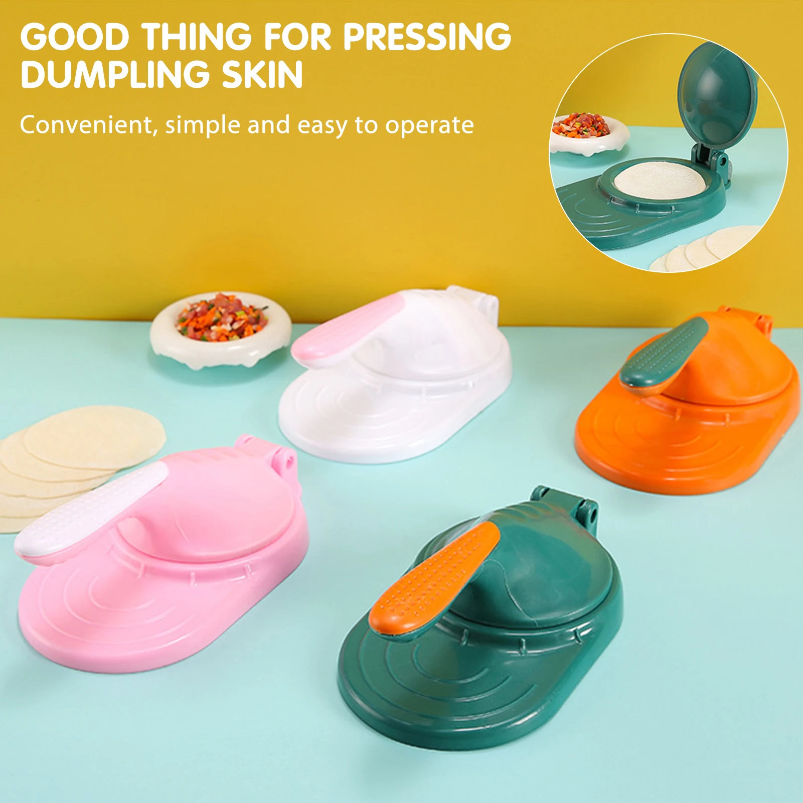 

Diy Dumpling Skin Maker Household Manual Quick Press Dumpling Skin Template Dumpling Making Tool Kkitchen Accessories