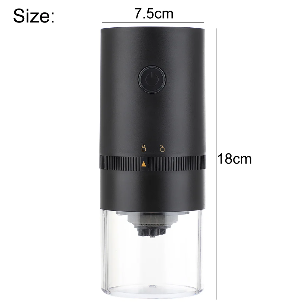 

2022 Hot Optional Burr Rechargeable Mini Stainless Steel Beans Machine Usb Bean Customized Mill Multiple Electric Coffee Grinder