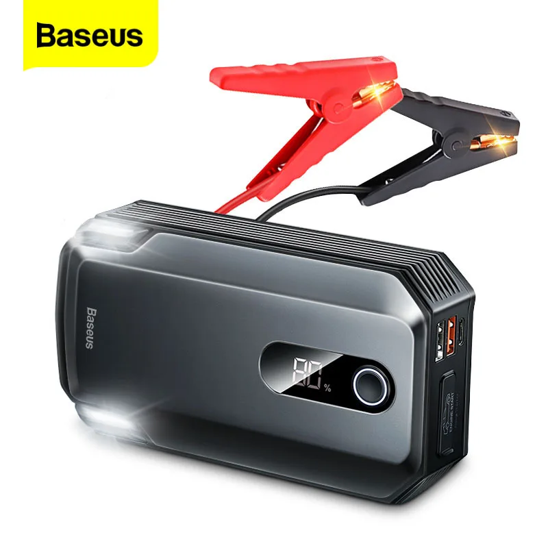 $99.99 Baseus Car Jump Starter Power Bank 20000mAh 2000A Starting Device Portable Car Battery Emergency Car Booster Auto Jumpstarter
