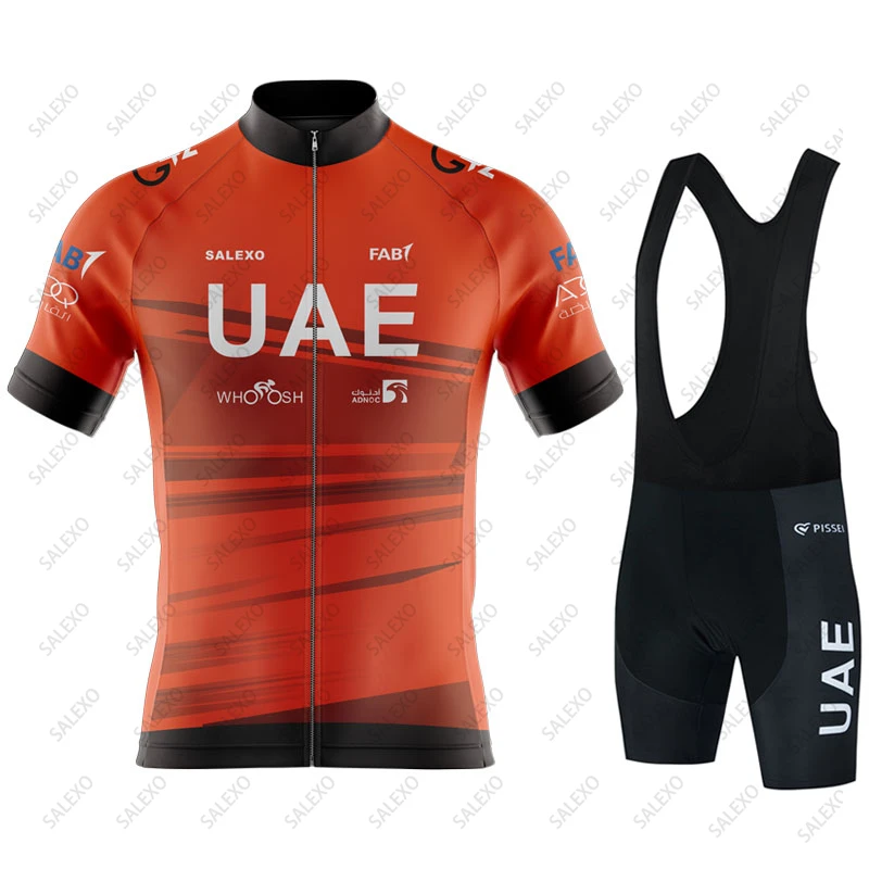 

Uae 2023 Men's Short Sleeve Cycling Jersey Set MTB Maillot Ropa Ciclismo Hombre Bicycle Wear Summer Breathable Cycling Clothing