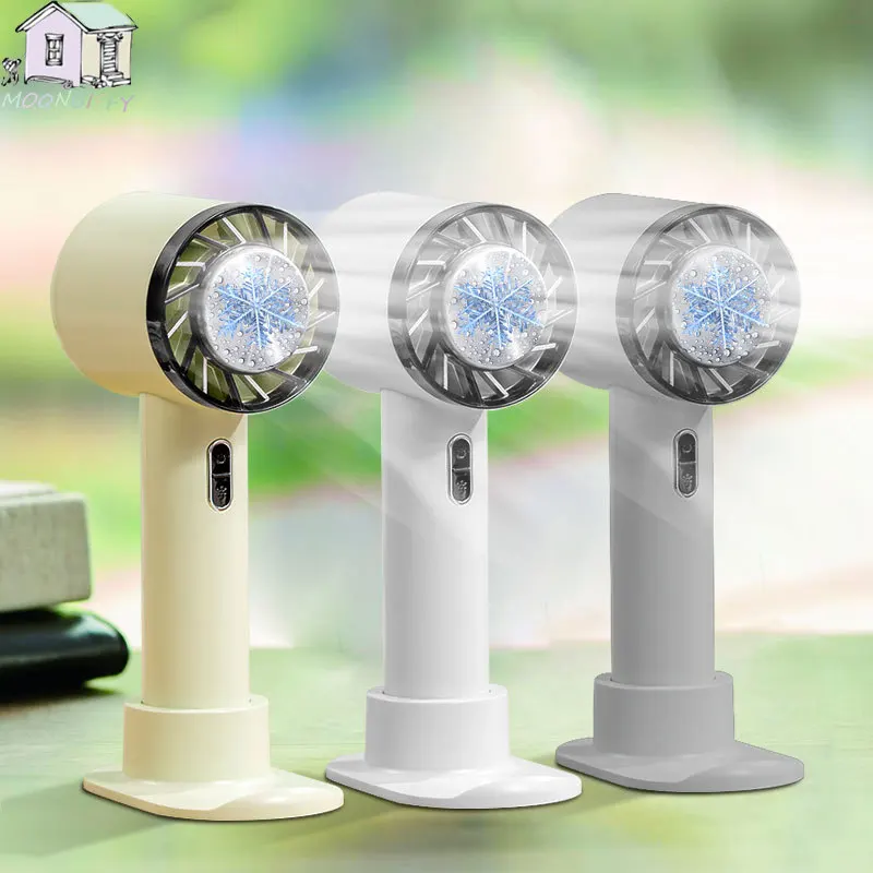 

Portable Handheld Fan Semiconductor Refrigeration Air Conditioner Fan Mini USB Rechargeable Hand Fan For Outdoor 2200mAhBattery