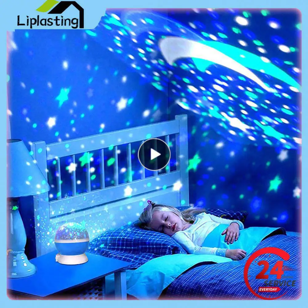 

1~7PCS Starry Projector Night Light Rotating Sky Moon Projection Lamp Galaxy Night Lamps Starlight Christmas Lights for Child