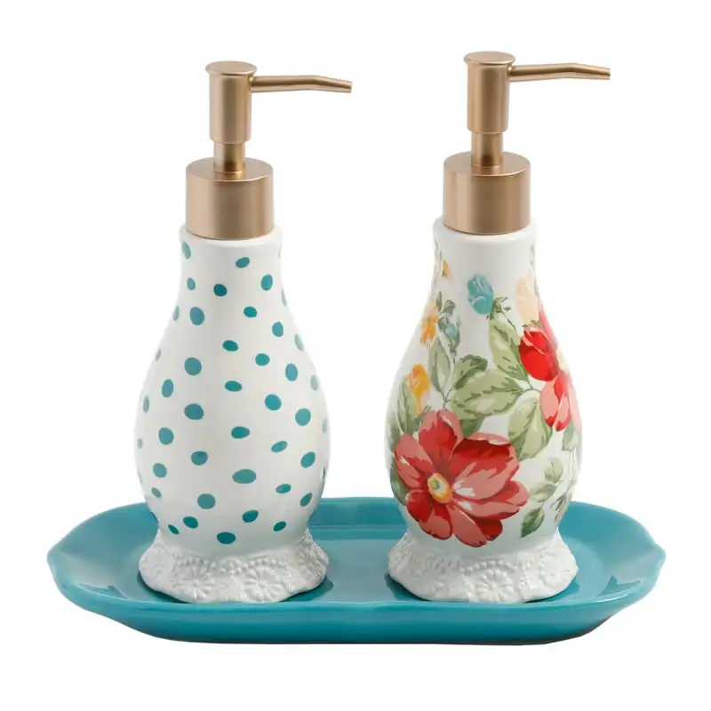 

Floral Soap and Lotion Set