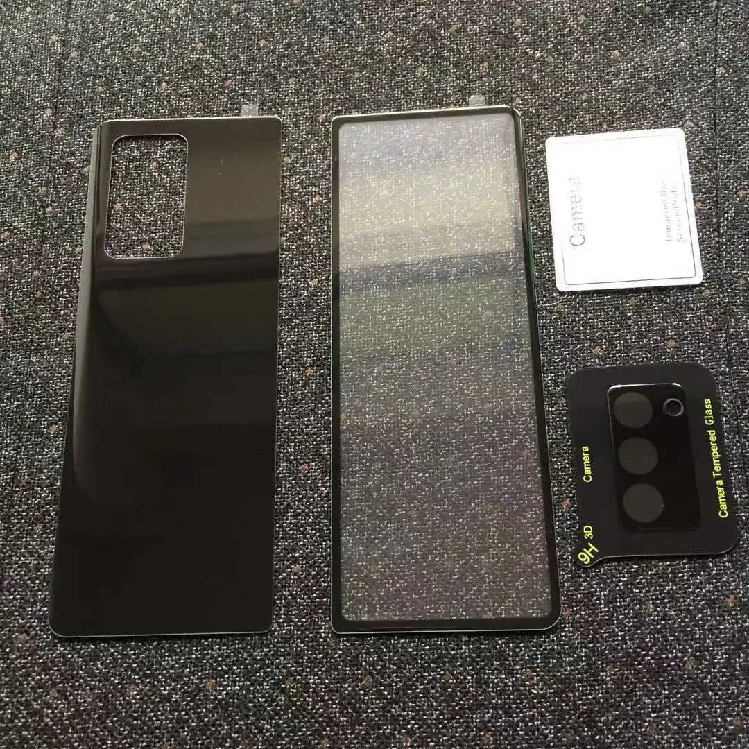 

Screen Protector for Samsung Galaxy Z Fold 2 Curved Edge Glass Samsung Z Fold 2 5G Phone Tempered Glass Front and Back Film