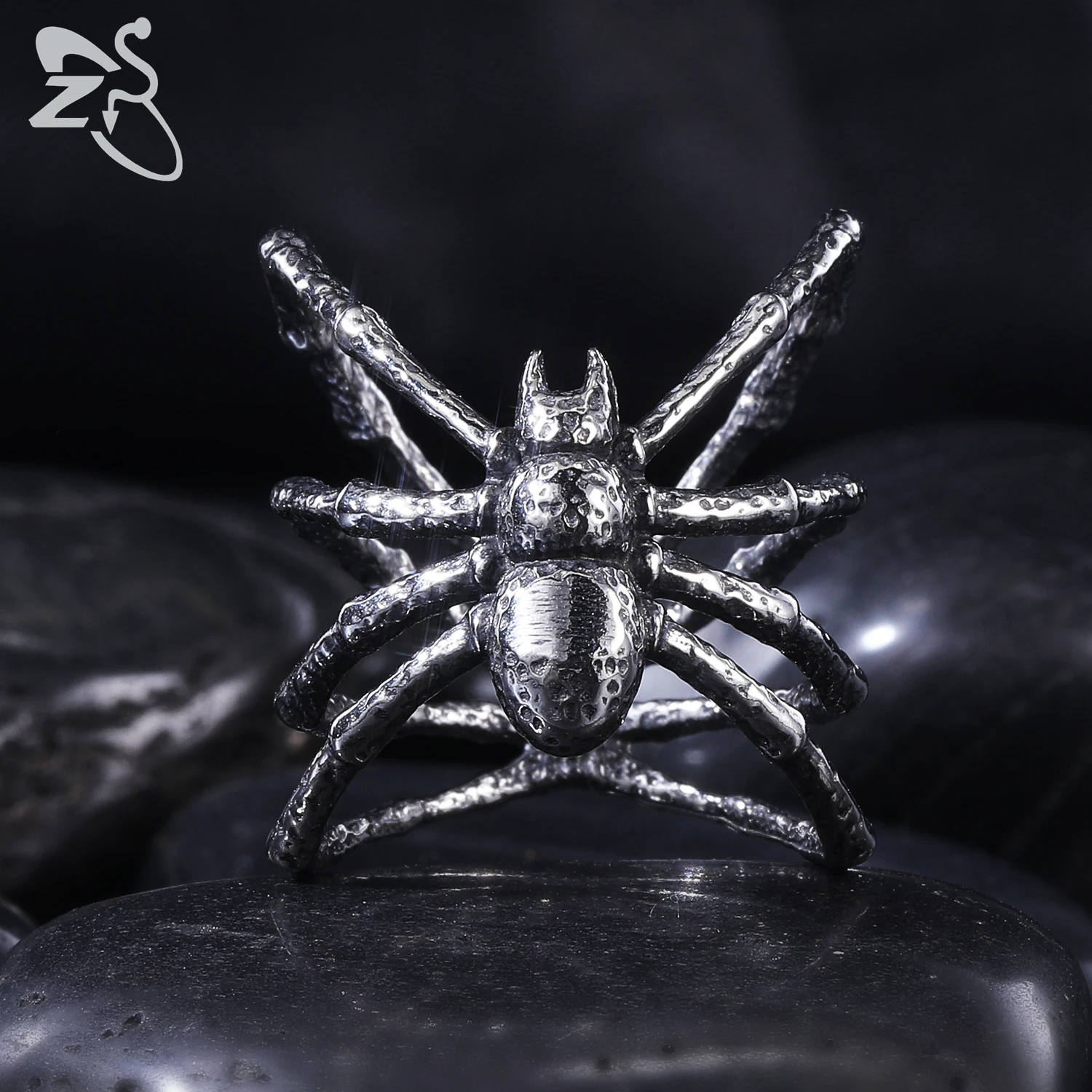 Кольцо ZS из нержавеющей стали в стиле панк-осьминога для мужчин женщин кольца на