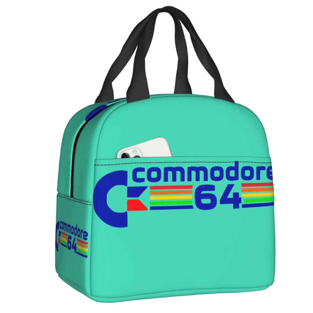 

Commodore 64 Insulated Lunch Bags for Women Resuable Cooler Thermal Food Lunch Box School Thermal Bags