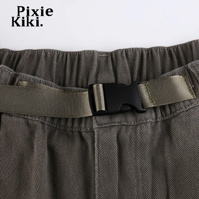PixieKiki винтажные гранж мешковатые джинсы женские брюки карго Y2k уличная одежда