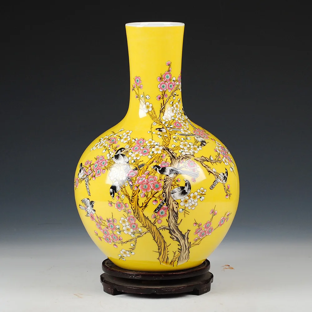 

Керамическая антикварная ваза Цзиндэчжэнь, предметы мебели в китайском стиле для гостиной, подарки, украшение для дома, декоративно-прикла...