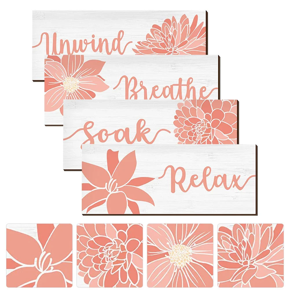 

Wall Sign Hanging Decor Board Farmhouserustic Bedroom Letter Decorative Girls Home Retro Adornment Wooden Living Room