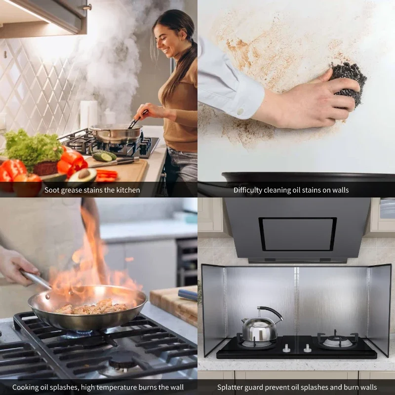 Kitchen Grease Splatter Guard Cooking Custom Size Stove Top Stainless Steel Screen for Frying Contact Us Best Quote