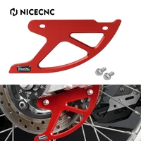 nicecnc motorcycle aluminum rear brake disc guard cover protector for honda xr650l 1993 2022 xr250r 1990 2004 xr600r xr400r red