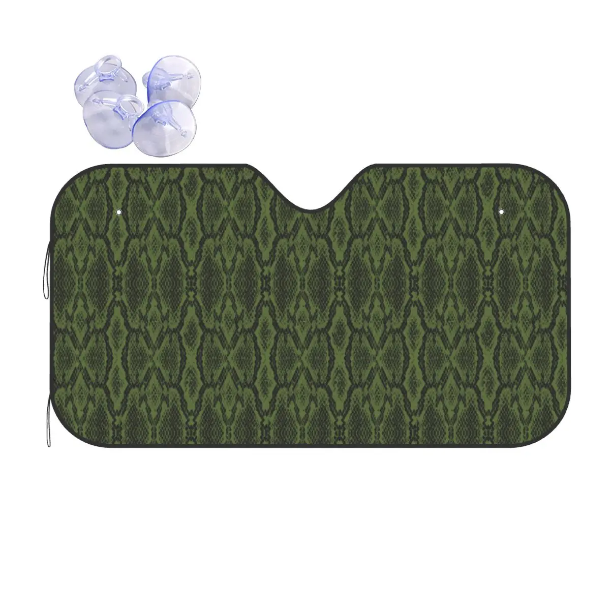 

Snake Skin Pattern Retor Novelty Sunshade Windscreen 76x140cm Aluminium Foil Sun Visor Accessories Covers