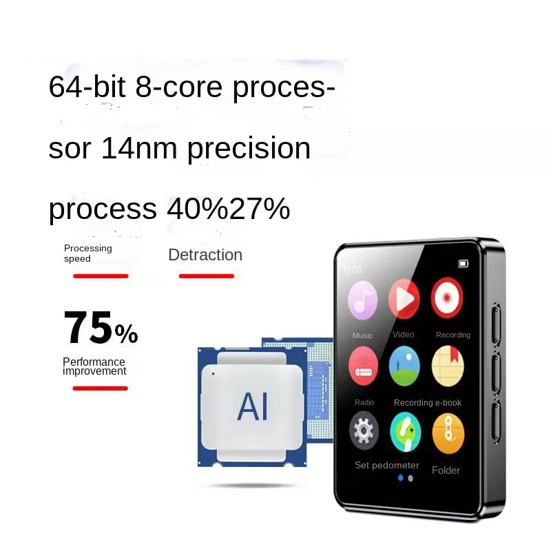 Спортивная электронная книга для студентов с MP3 Bluetooth версией внешним экраном