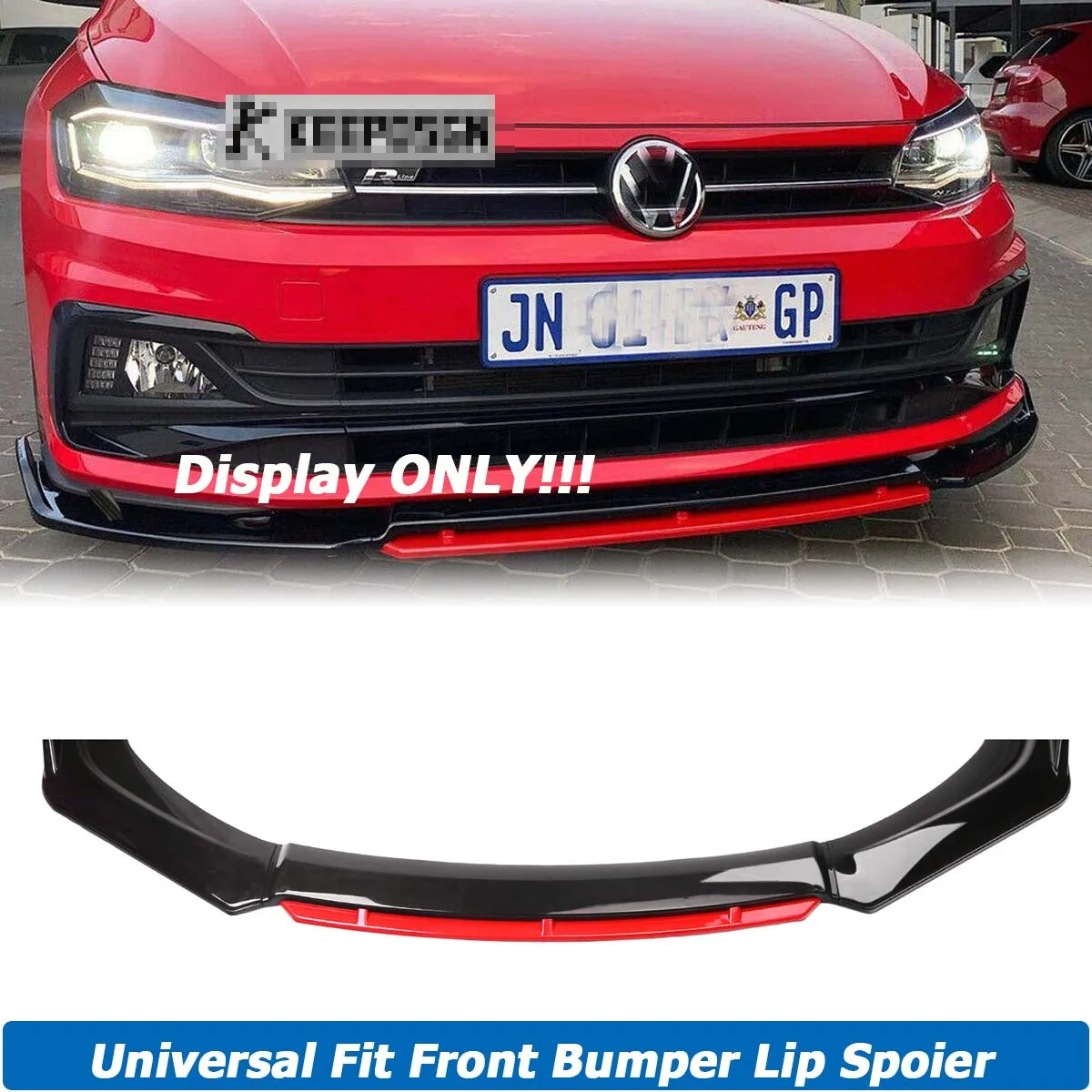 

4PCS For Volkswagen VW Golf MK5 MK6 MK7 2017-2021 Front Bumper Lip Spoiler Splitter Diffuser Body Kit Universal Car Accessories