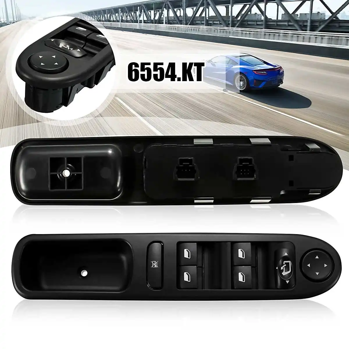 

Переключатель управления электростеклом LHD Master 6554KT 6554.KT 6554 KT для Peugeot 307 307SW 307CC