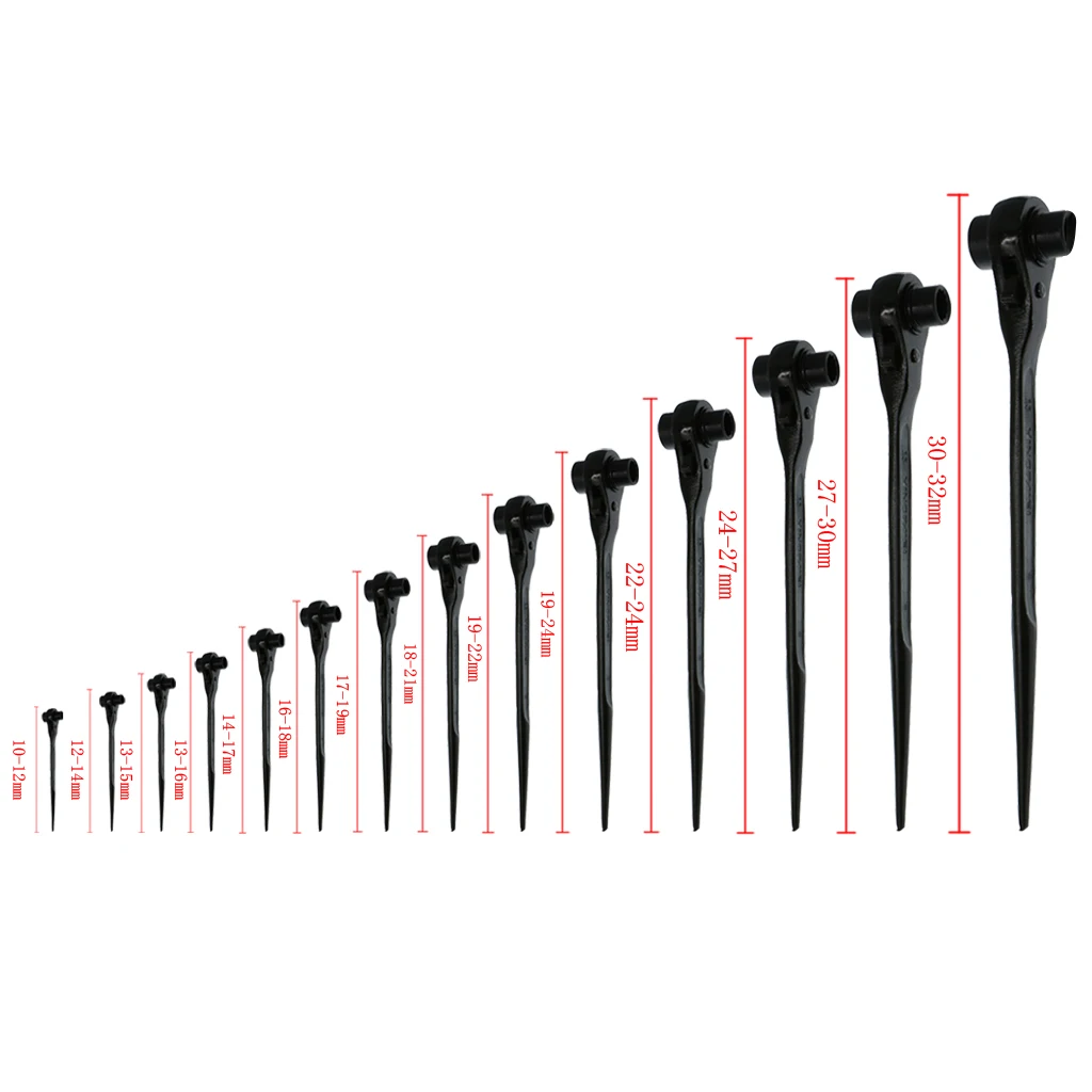 Черная подставка для лесов гаечный ключ с трещоткой торцевой инструмент двойной