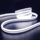 12 В 2835 Светодиодный неоновый светильник-полоска сенсорный переключатель Dimmble 120 светодиодныйм супер яркий гибкий светодиодный трубчатый светильник DIY Неоновый знак DC12V комплект питания