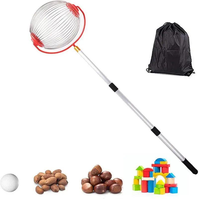 

Nut Gatherer Garden Nut Collector Walnut Picker Ball Picker Adjustable Walnuts Pecans Collector Durable Steel Construction