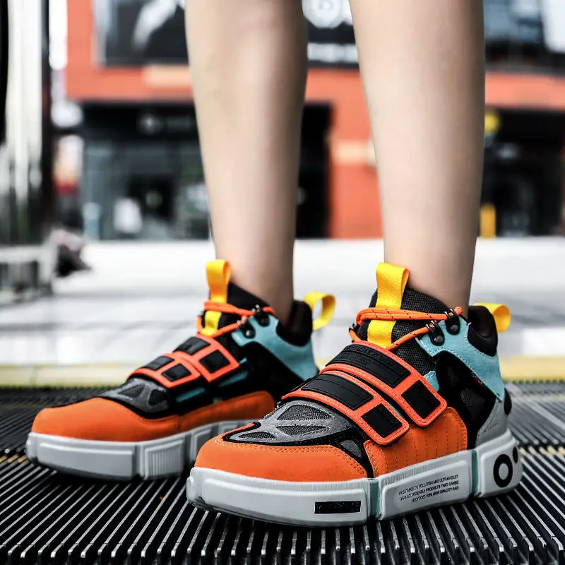 2022 Fashion Week Wudao National Fashion Couple Men's Trendy Shoes Flow All-Match Thick Bottom Board Retro Shoes Casual Sneakers