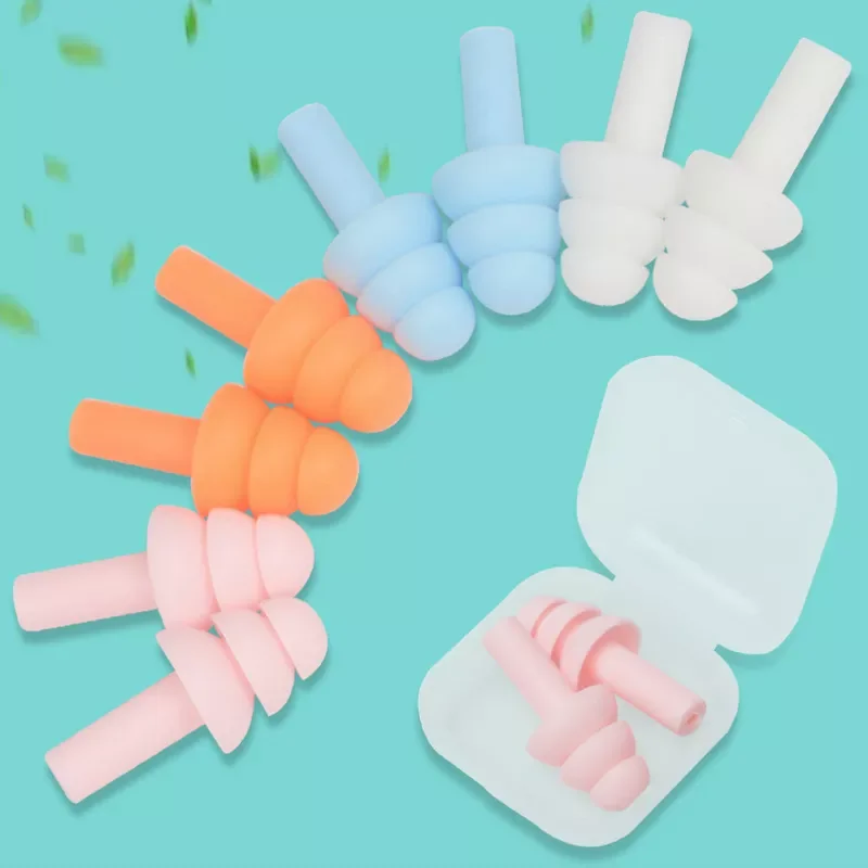 

Silicone Ear Plugs Insulation Ear Protection Earplugs Anti Noise Snoring Sleeping Plugs For Travel Noise Reduction