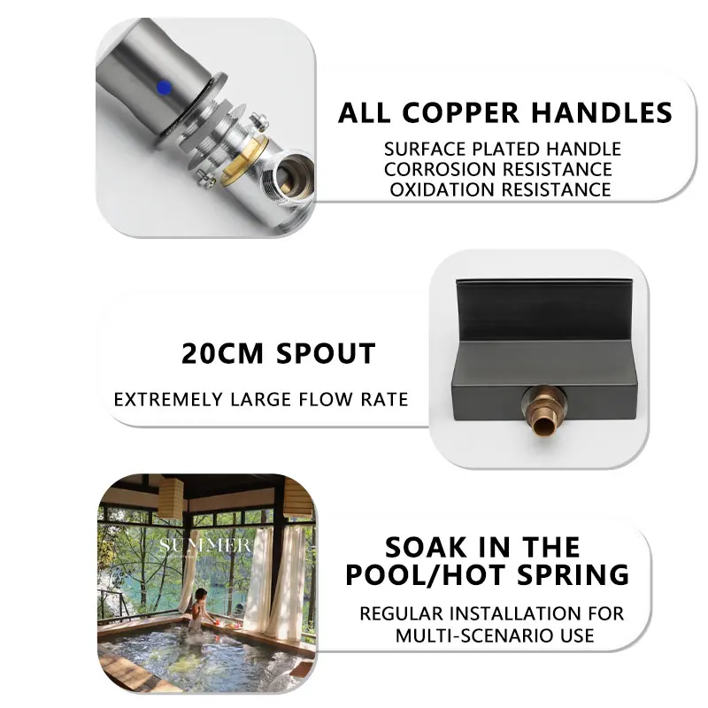 Смеситель для раковины в ванную комнату латунный кран с двумя ручками горячей и