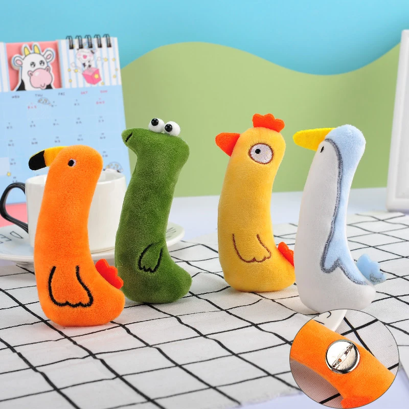 

Мультяшные креативные плюшевые набивные хлопковые животные брошь-кукла аксессуары для одежды сумки шарфа личные милые ювелирные изделия б...