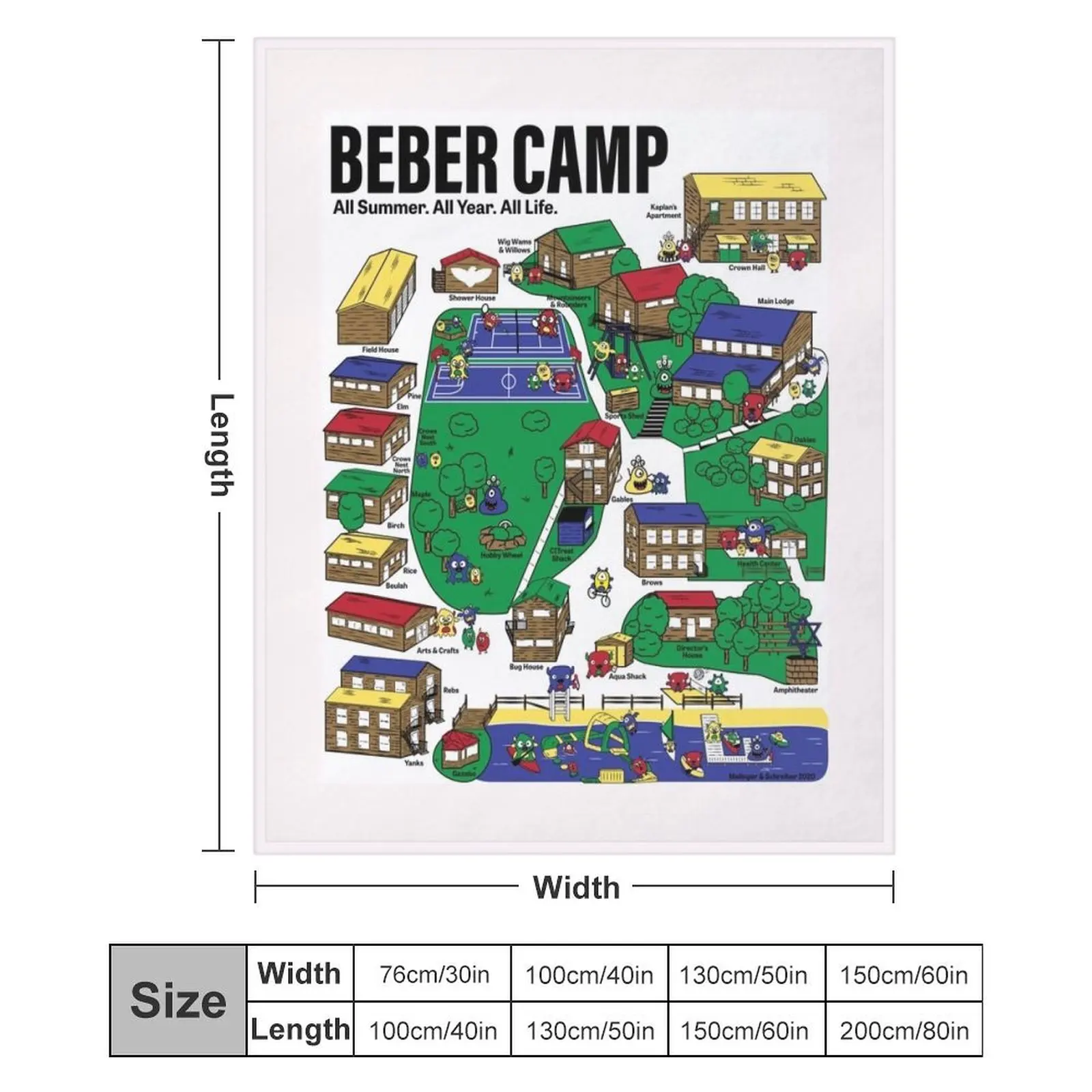 Одеяло с картой лагеря Beber роскошные утолщенные одеяла для детских одеял
