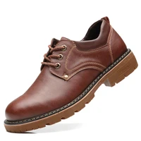 men casual shoes genuine leather shoes winter plus velvet man footwear brown male boots formal oxford men designer shoes