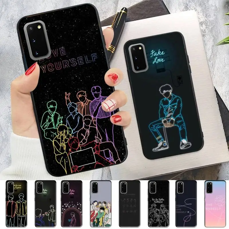 

Love Yourself Art Phone Case for Samsung S10 21 20 9 8 plus lite S20 UlTRA 7edge