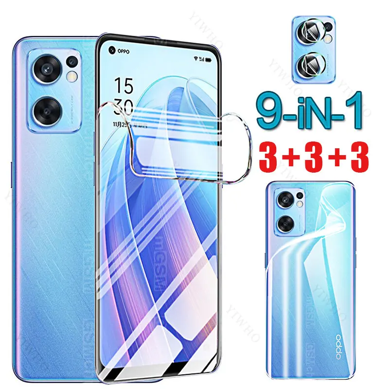 

Hydrogel Soft Full Coverage Protection for Oppo Reno7 SE Se Screen Protectors Back Film for Oppo Reno 7SE 7se Camera Lens Safety
