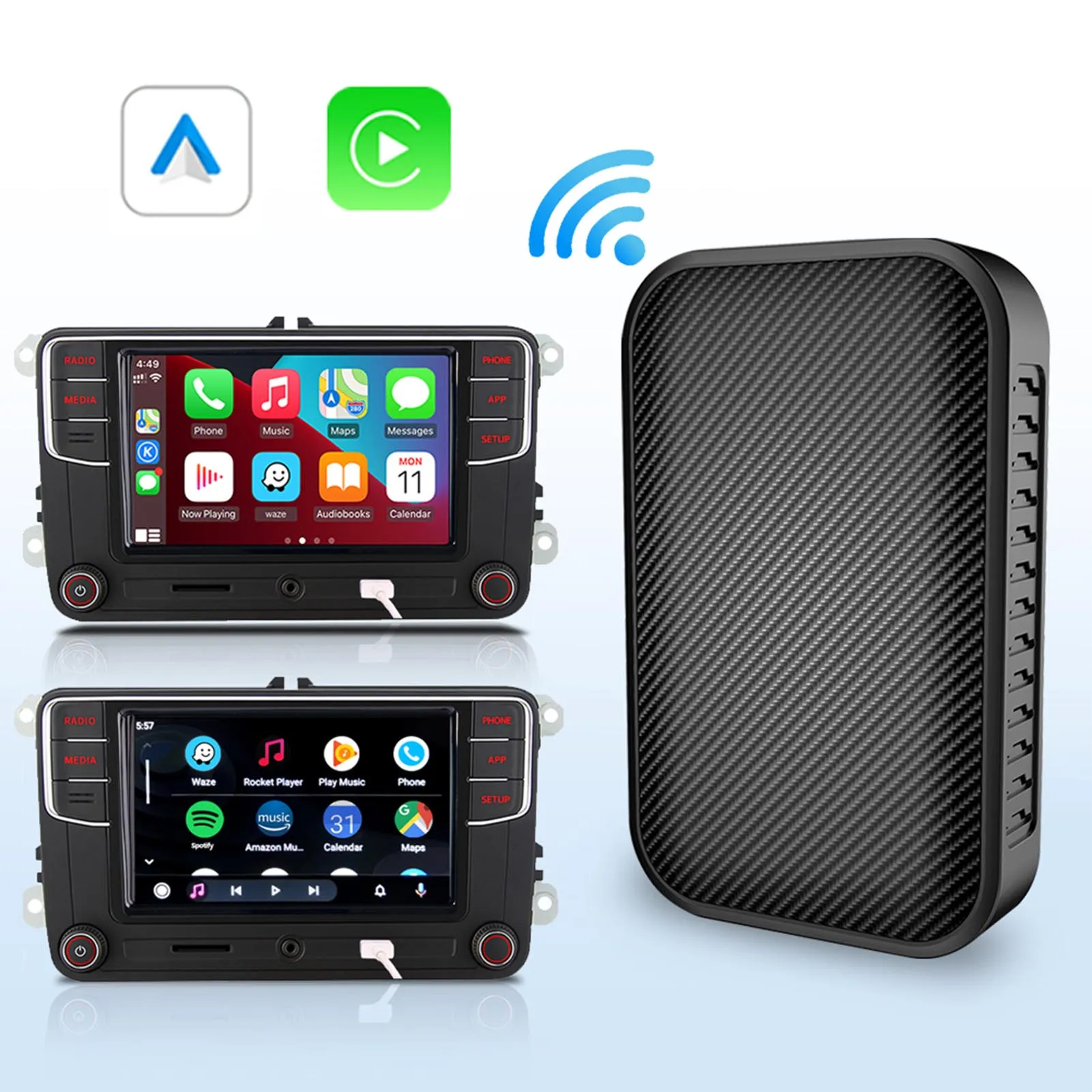 

Car CarPlay Box Carplay Wireless Car Play Box Blue-tooth Connection For Wired CarPlay Car Multimedia Player Android IOS