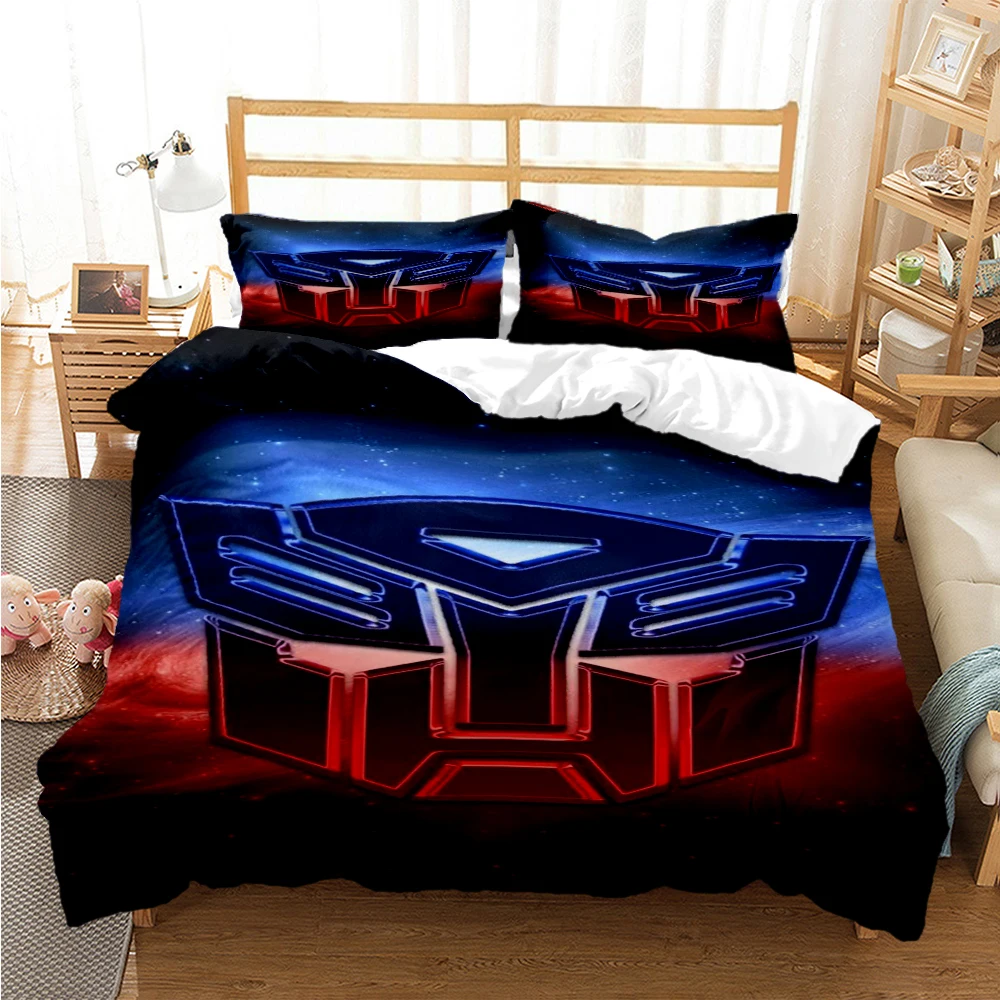 

Cartoon Transformers Printed Quilt Cover Pillow Case, Exquisite Bedding Set, Down Quilt Set, Fashion Luxury Bedding Set, Gift