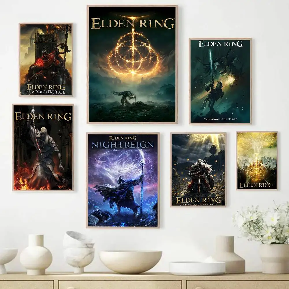 Фото Постер с изображением игры Elden Ring, HD качество, настенный декор для кабинета/квартиры №2