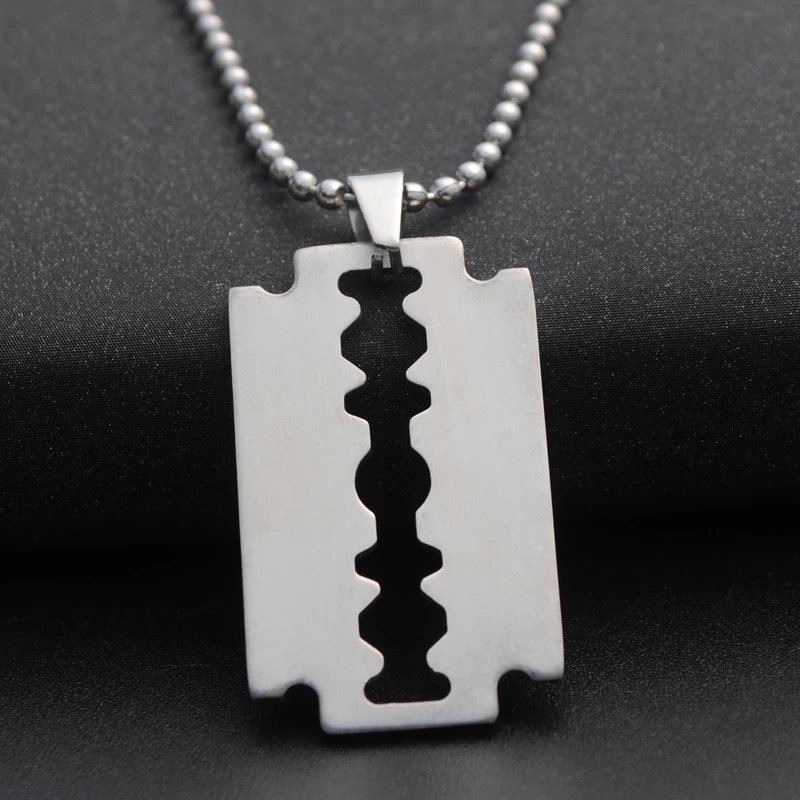 

Fashion Men's Hip Hop Necklace Blade Cyberpunk Style Pendant Unisex Exquisite Zinc Alloy Necklace Jewelry Accessories Wholesale