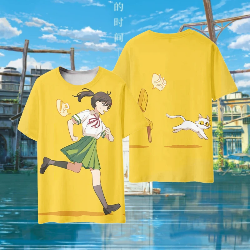 

Suzume No Tojimari T Shirt Men/Women Aesthetic Graphic Kawaii Cat Daijin Tshirts Unisex Anime Manga Oversize Cotton Tees Shirts