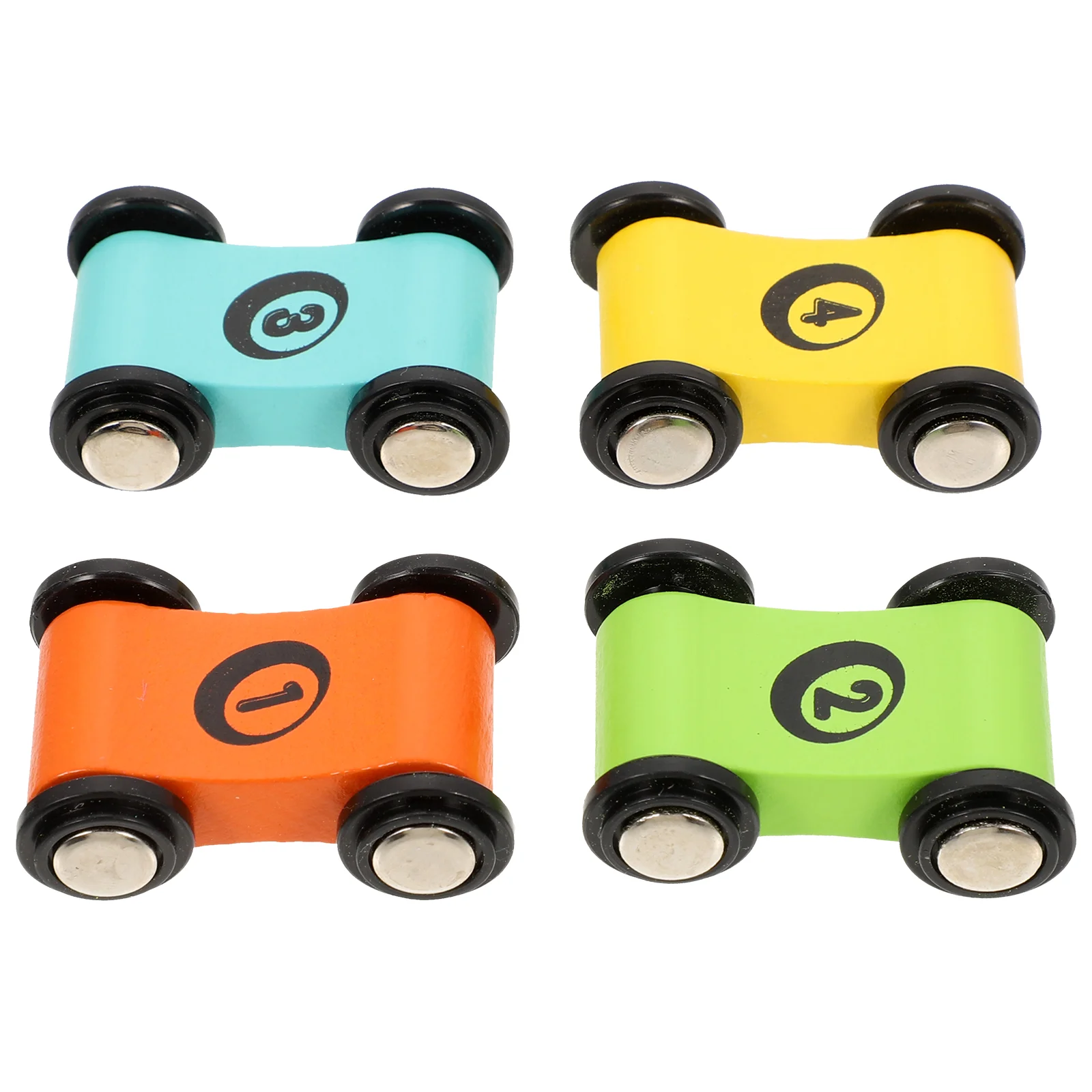 

4 шт., деревянные игрушечные автомобили