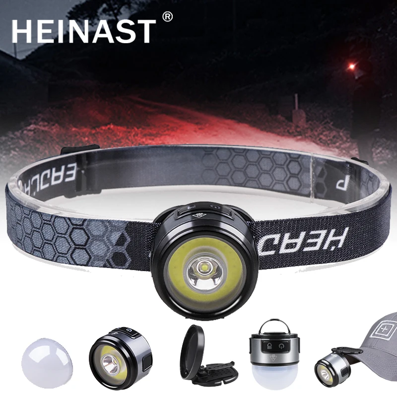 

Multifunctional XPG+COB Headlamp with Magnetic Hook Cap Clip Lamp Camping Lamp Work Lamp Strong Light Flashlight Running Fishing