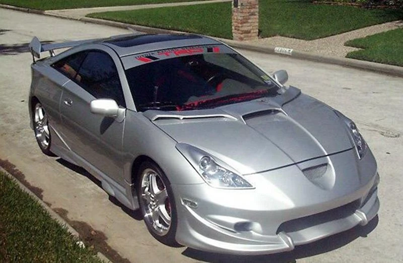 

Fit For 2000-2005 Celica Zzt231 Hood Front Spoiler Bonnet Diffusers Wings Splitters