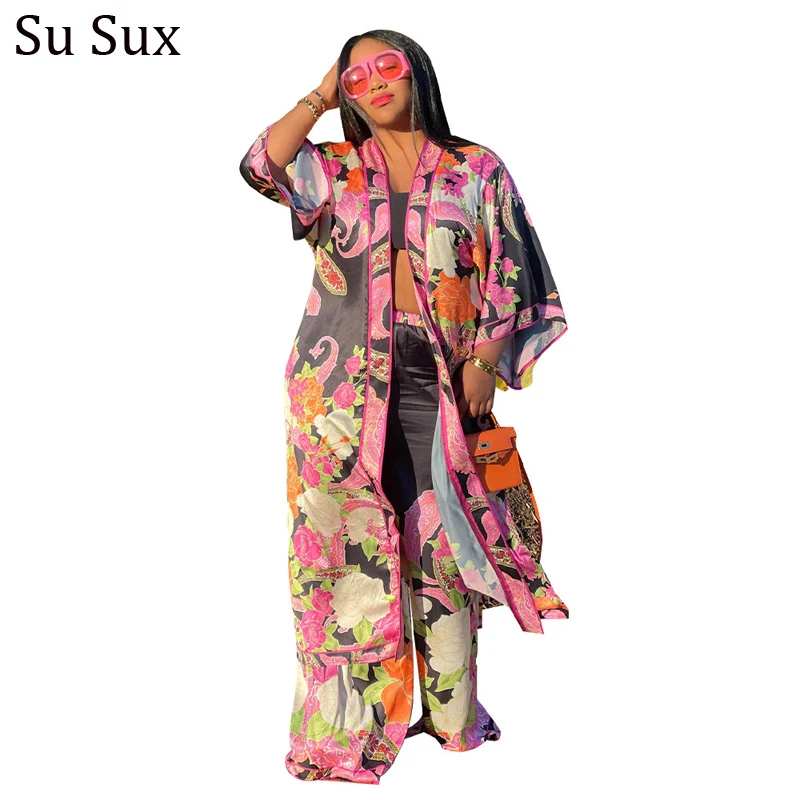 

Африканские платья для женщин 2023 базин бубоу женский стиль Африканский Дашики халат с принтом Длинный топ и широкие брюки костюмы наряды Но...