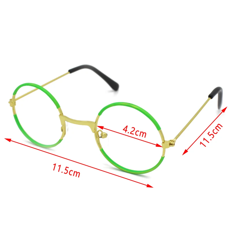 

1pc Kawaii Kids Glasses Frame Round Glasses Figure Toy Party Halloween Costume Girls Dress Up Prop Accessories