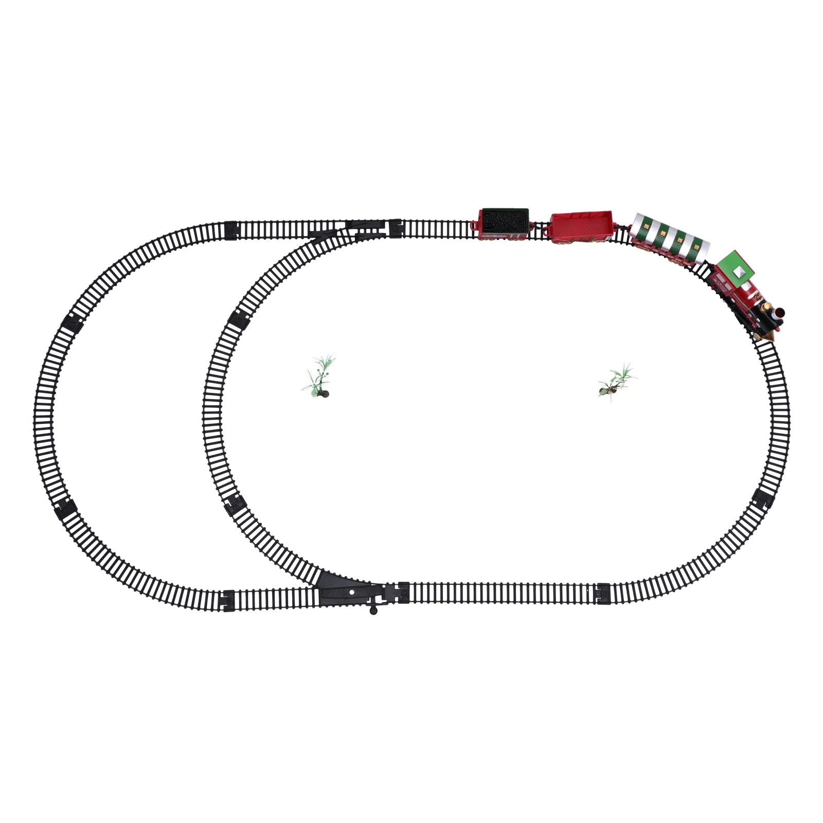 

Christmas Train Set Railway Track: 1 Set Xmas Train Decor Christmas Railway Ornament for Kids Presents Home Decoration