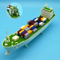 1500 dongfang model train container abs plastic sea boat ship electric assembly model gift for children toy diy collection