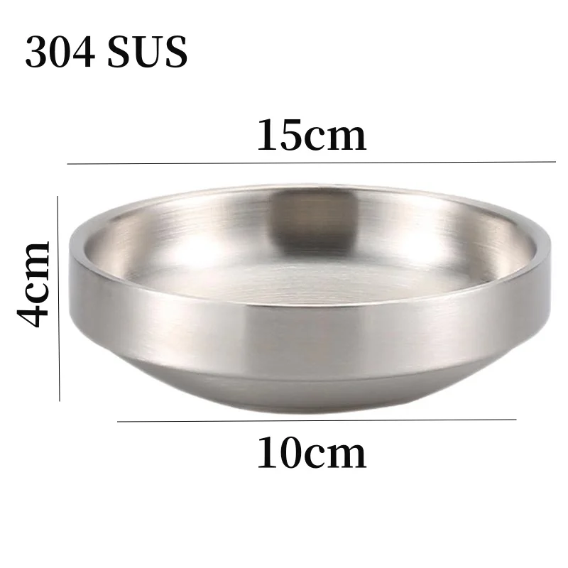 Корейская миска для тарелки кимчи тарелка окунания с двойными стенками соус
