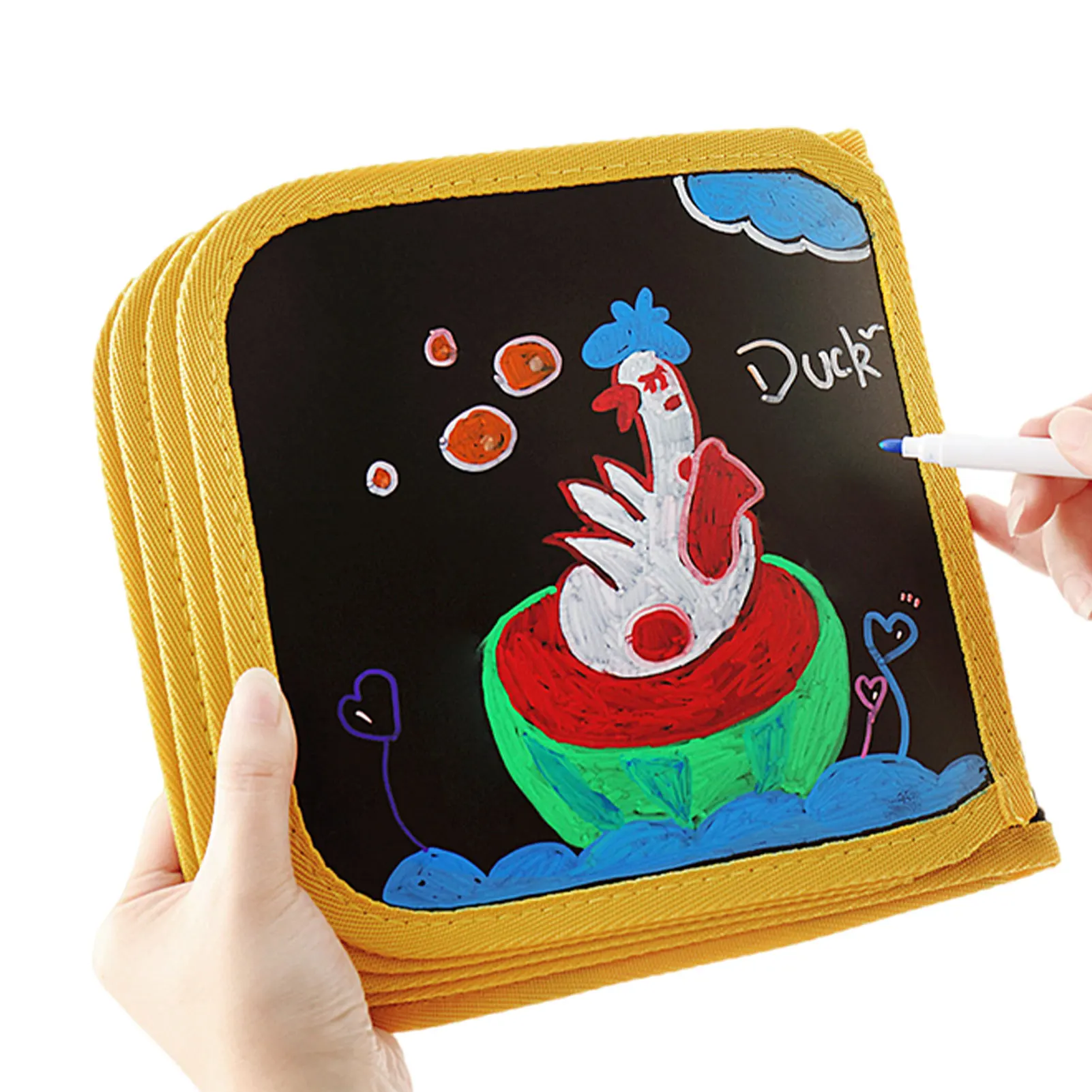 

Kids Erasable Doodle Book Set Reusable Drawing Pads Toddlers Activity Toys Preschool Scribbler Board Drawing Pads With 3 Colored