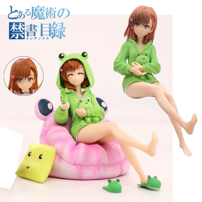 

14cm Mikoto Misaka Anime Figure Toaru Kagaku no Railgun T Mikoto Misaka Action Figure Gekota Covered Ver Figurine Model Toys