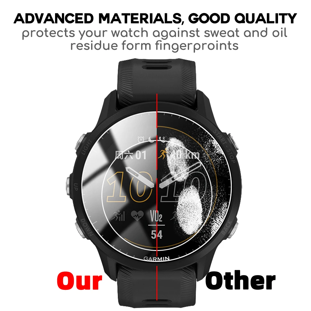 Закаленное стекло для Garmin Forerunner 955 255 255S Music Smart Watch Screen Protector Взрывозащищенная